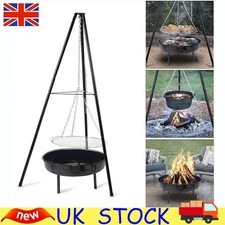 Tripod Fire Pit BBQ Bowl Round