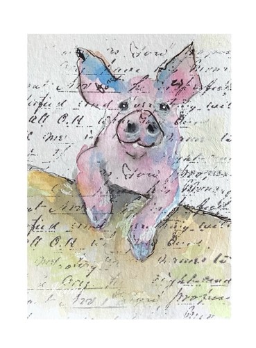 Aceo original watercolour - aceo,