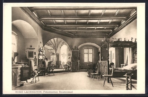 Postcard lauenstein upper - lauenstein,