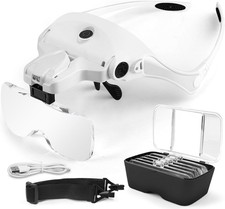 2 LED Headband Headset Head