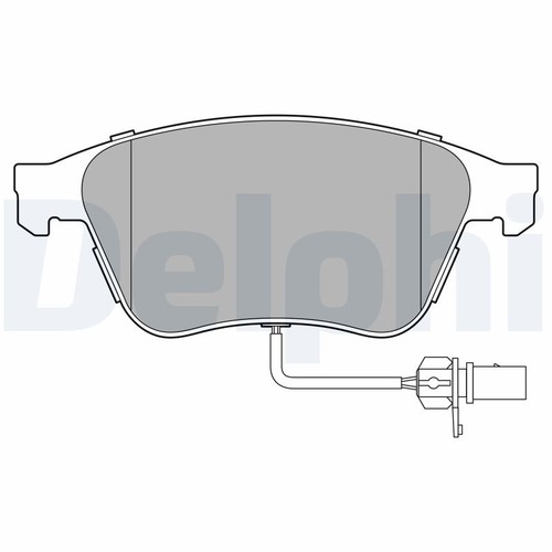 Front delphi lp3667 brake pad - front,