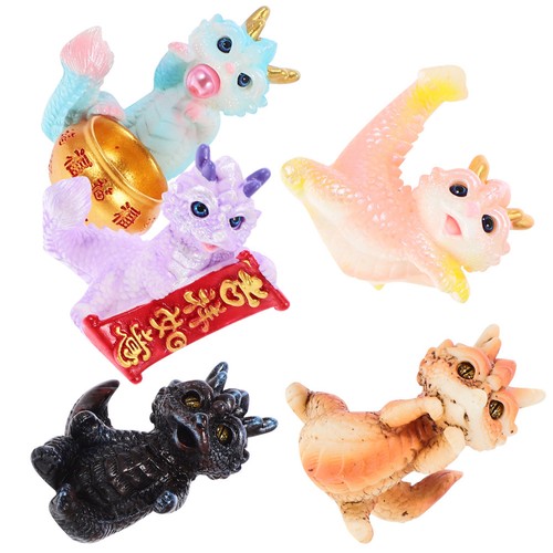 Assorted color resin dragon - color,