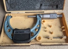 Mitutoyo 103-139 Economy Design Outside Micrometer, 50mm-75mm Range