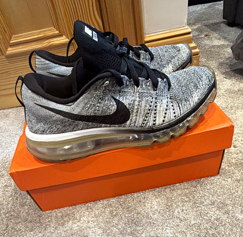 Nike flyknit max grey black - nike,