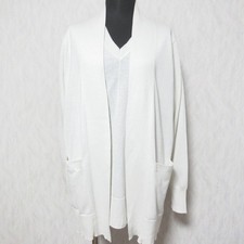 la.f... Lae'f Knit Top Cardigan Twinset 2S Off White Women USED
