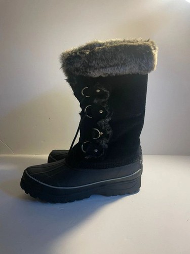Khombu black leather - leather&faux, fur