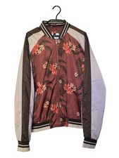TOPMAN Bomber Jacket Floral Size Large Men Topshop White