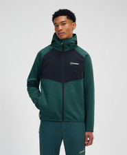 Mens Berghaus Trawden Hybrid Jacket - Dark Green/Black