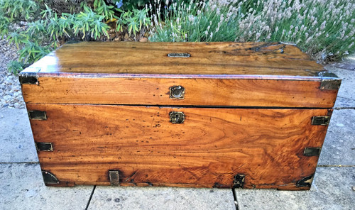Antique camphor wood seamans - camphor,