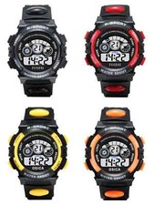 Waterproof Children Watch Boys Girls LED Digital Sports Watches Silicone Rubber