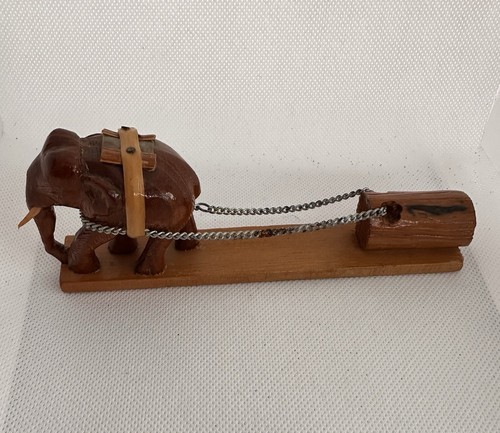 Vintage thai elephant wood - vintage,