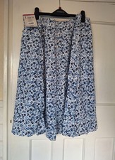 Bonmarche Blue Floral Linen