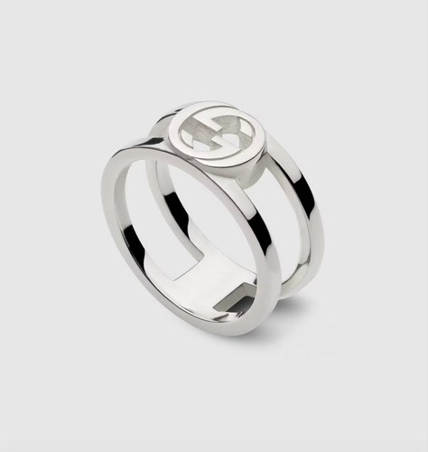 Gucci silver double - silver, logo