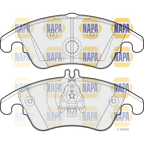 Brake pads set for mercedes - pads,