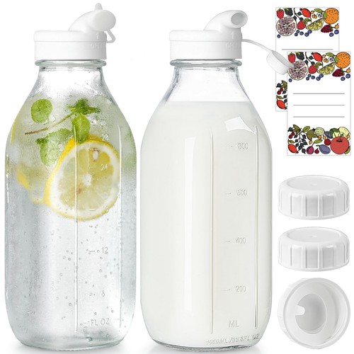 Glass bottles with - 32,