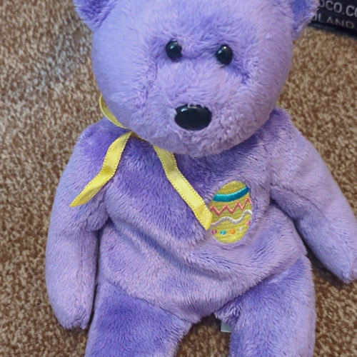 Purple plush teddy bear - ty,