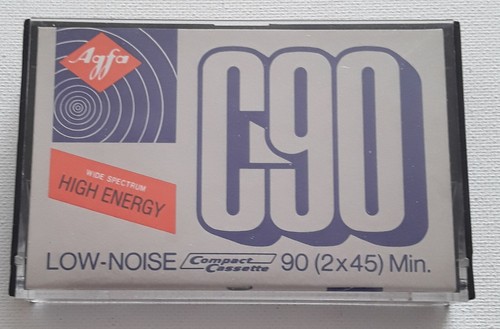 Vintage agfa c90 cassette tape - c90,