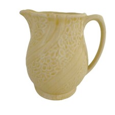 Jug Vase Pale Yellow MCM Style