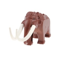 1X Lego Animal Mammoth Red