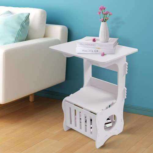 Slim side table - slim, storage