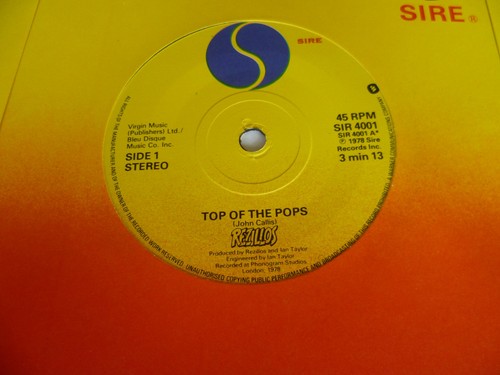 Rezillos top the pops - top, of