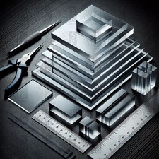 Rectangular Square Acrylic Perspex Plastic Sheet Clear Transparent, Cut to Size