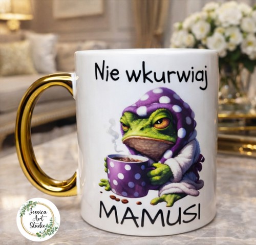 Funny mum mug grumpy - funny, frog