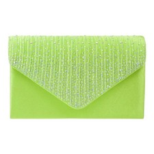 Women's Satin diamante Clutch