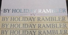 3PCS BY HOLIDAY RAMBLER CAMPER