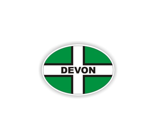 Mini devon oval sticker 60mm - mini,