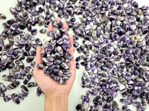 Small tumbled chevron - chevron, amethyst