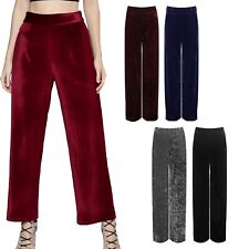 Womens Plain Velour Velvet