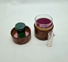 Victorian cased set of medicine glass and minim measure by Lynch & Co. London.