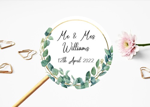 Personalised wedding stickers - personalised,