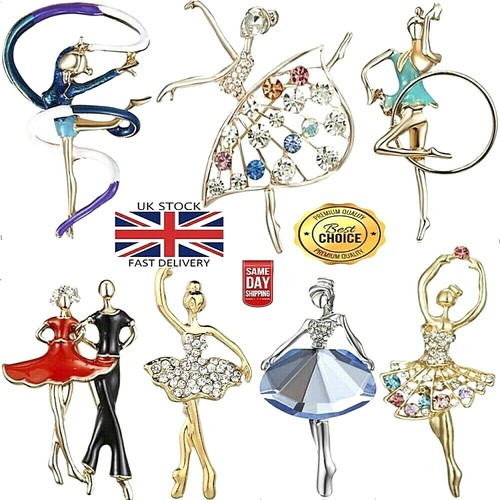 Brooch ballerina dancers - brooch,