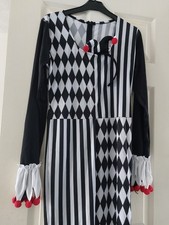 Fancy Dress Outfit - Jesters All In One With Headband And Skirt