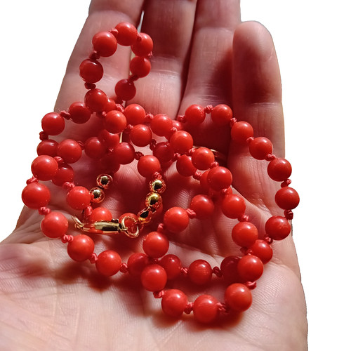 Vintage real undyed - undyed, red