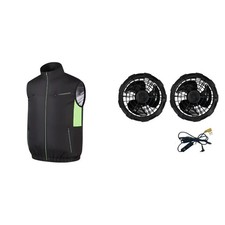 Cooling Vest with Ice Fan, Heat Resistant AC Clothes, 3-Speed Breathable