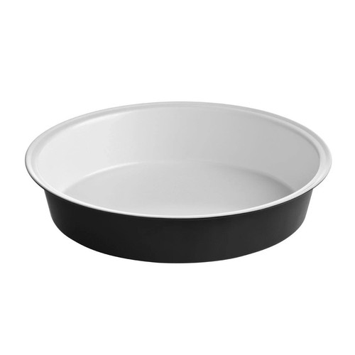 Round cake tin black - round, with