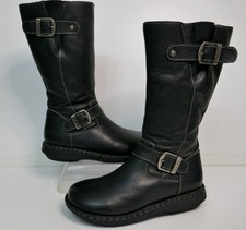 FAT FACE BLACK GRAINED LEATHER