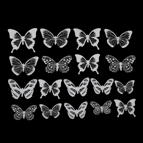 18pc butterfly wall - butterfly,
