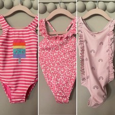1-2 Years Girls Swimming Costumes Zara Next George Pink Set