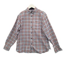 Blue Harbour Long Sleeve Check Shirt Mens M&S Large Casual Cotton Button Plaid L