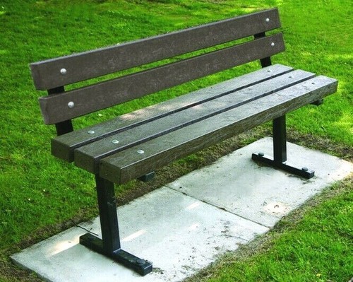 Garden seat recycled plastic - seat,