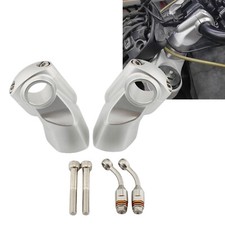 Silver Handlebar Adapter Riser