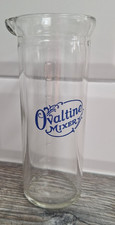 Vintage Ovaltine 8 Ounce Clear Glass Mixer 8inch Tall