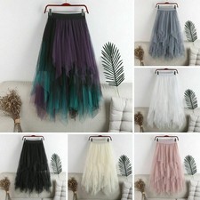 Women Mesh Tulle Tutu Skirt