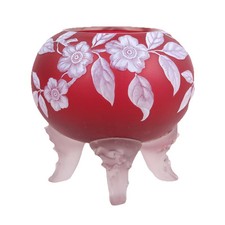 Cameo glass webb - fenton, vase