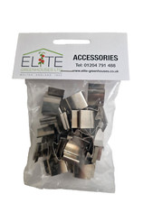Elite Greenhouse Glazing Glass Spring Clips 30. Stainless steel. Rust Free & P&P