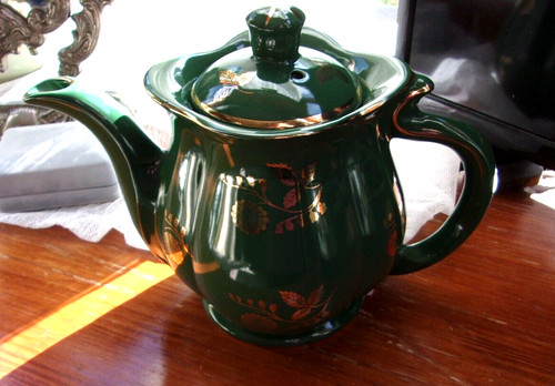 Green teapot full - teapot, size